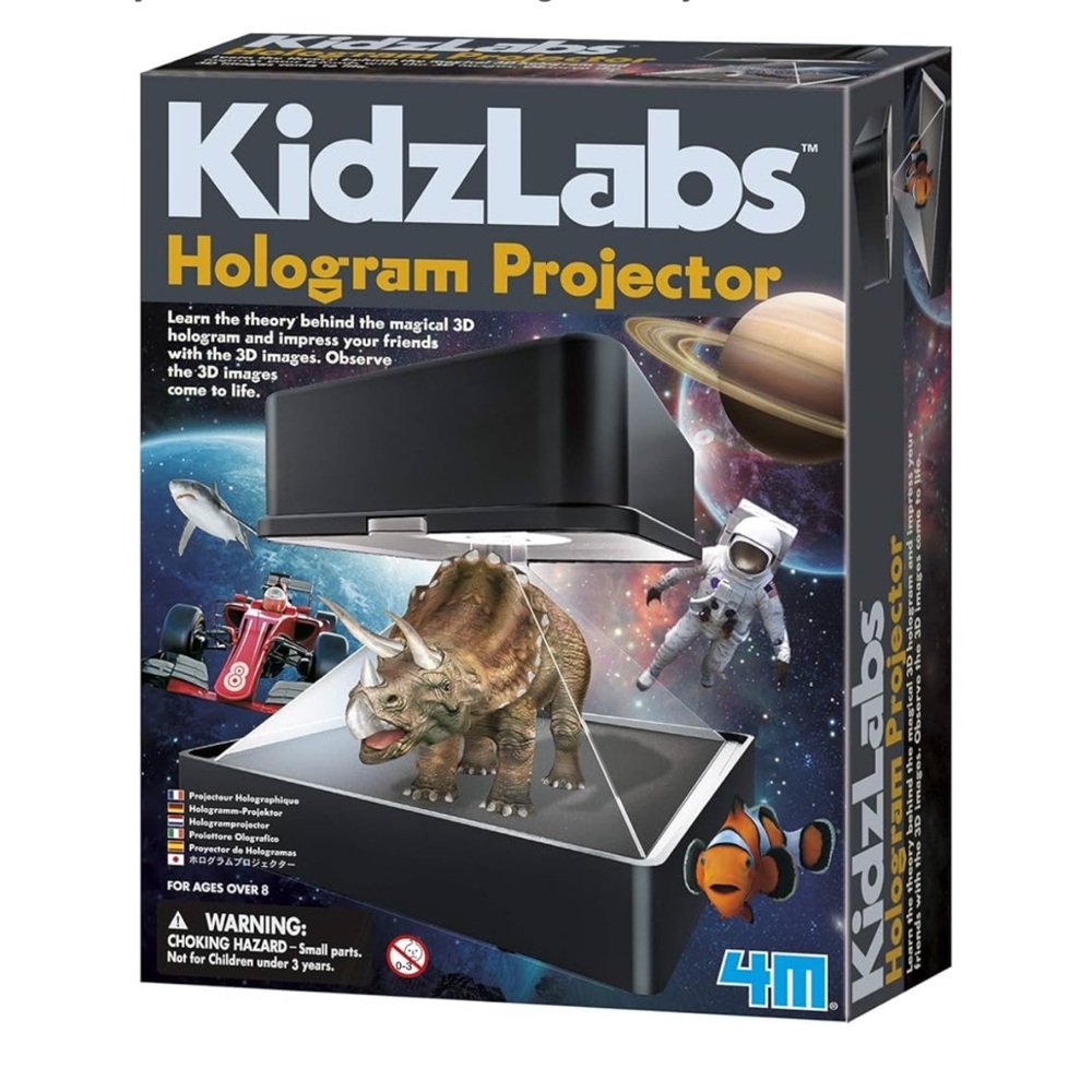 STEM 4M KidzLabs Hologram Projector Toy Set NEW Ages 8+